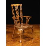 A Charming Miniature Model of an 18th Century Thames Valley Comb-back Windsor Armchair;