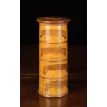 A Late 18th/Early 19th Century Turned Boxwood Spice Tower of fine colour & patination.