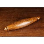 A Late 18th Century Turned Fruitwood Rolling Pin.