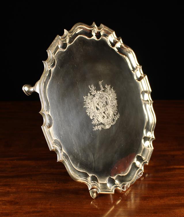 A Fine Victorian Silver Salver by George Frederick Pinnell, London 1845, - Image 2 of 3