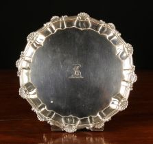 A George III Silver Salver with London assay marks Circa 1776, by Robert Jones & John Scofield,