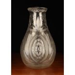 A Large Late 19th Century Baluster Cut Glass Vase by F & C Osler.