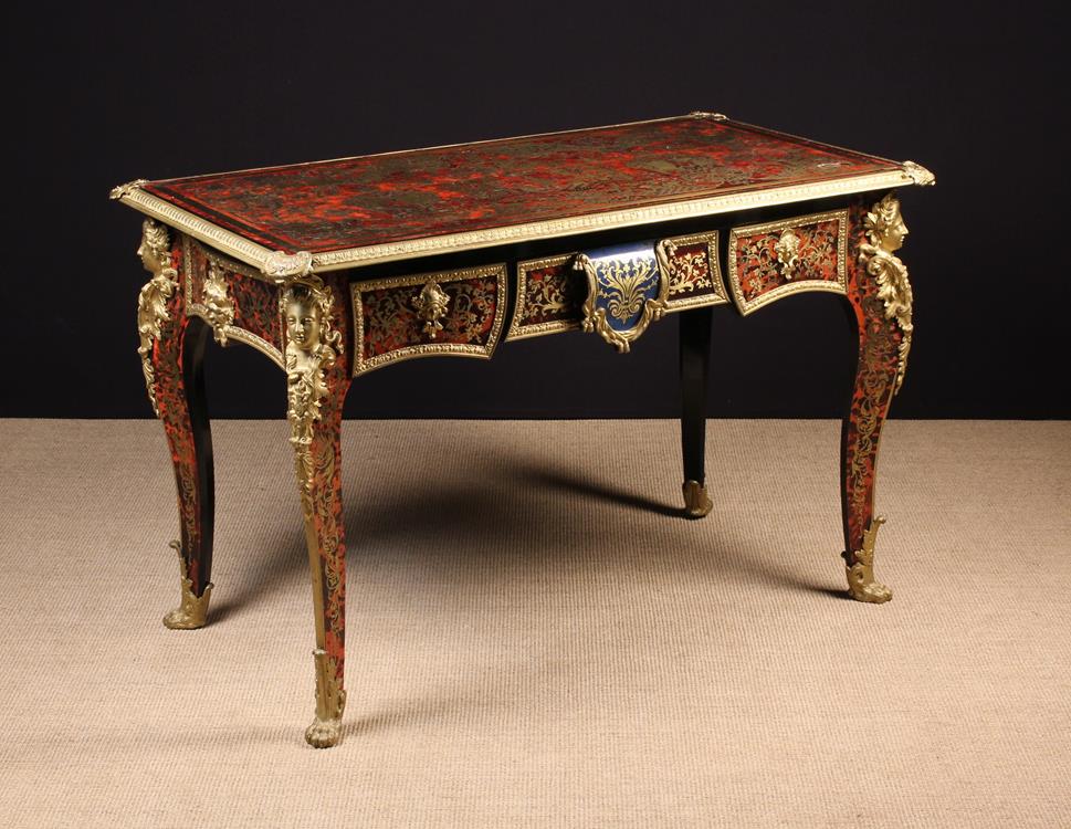A Fine Late 19th/Early 20th Century Boullework Centre Table or Bureau Plat lavishly ornamented with