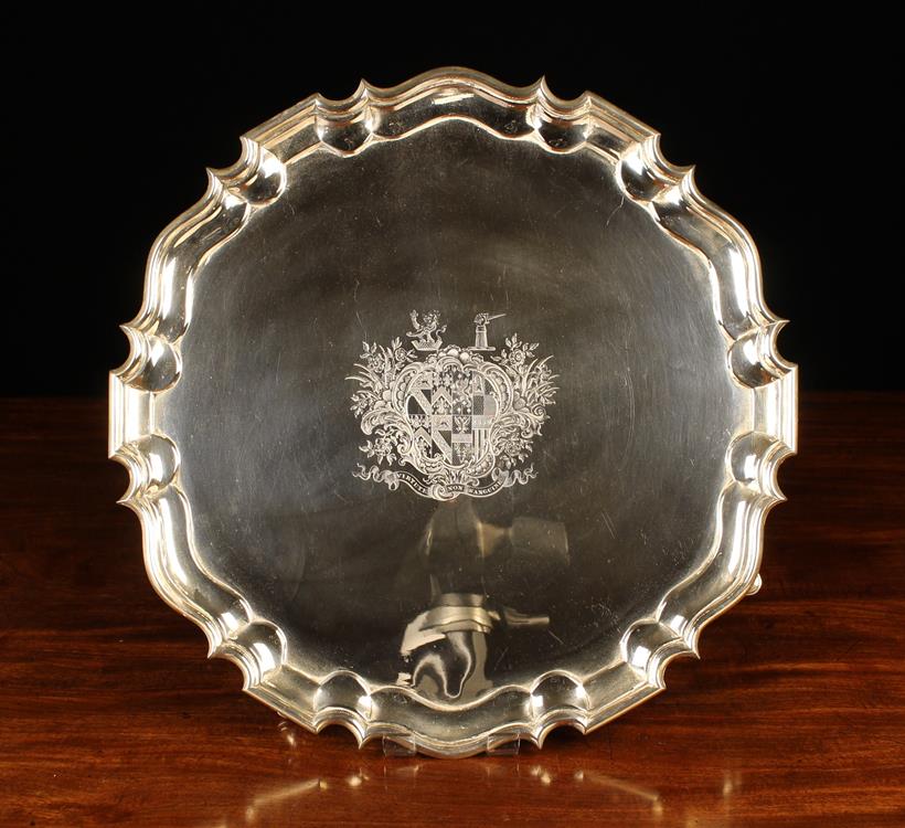A Fine Victorian Silver Salver by George Frederick Pinnell, London 1845,