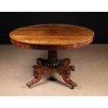 A Handsome Regency/William IV Rosewood Veneered Loo Table.