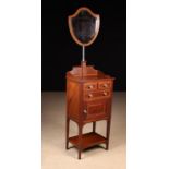 A Fine Edwardian Inlaid Mahogany Shaving/Dressing Stand with satinwood banded borders outlined in