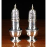A Pair of George III Silver Castors by Sam Wood, with hallmarks for 1777 & 1779,