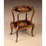A Small Late 19th/Early 20th Century Marquetry Etagère with gilt metal mounts.