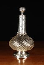 A French Silver Mounted Glass Decanter.