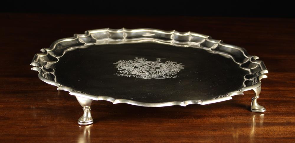 A Fine Victorian Silver Salver by George Frederick Pinnell, London 1845, - Image 3 of 3
