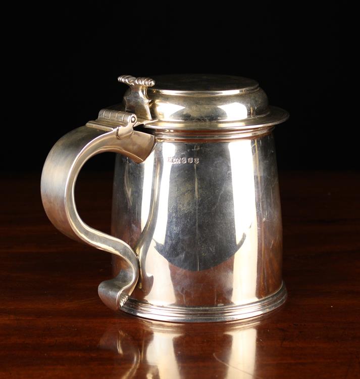 A Large Scottish Silver Tankard: A Reproduction of Charles II Tankard, - Image 2 of 4