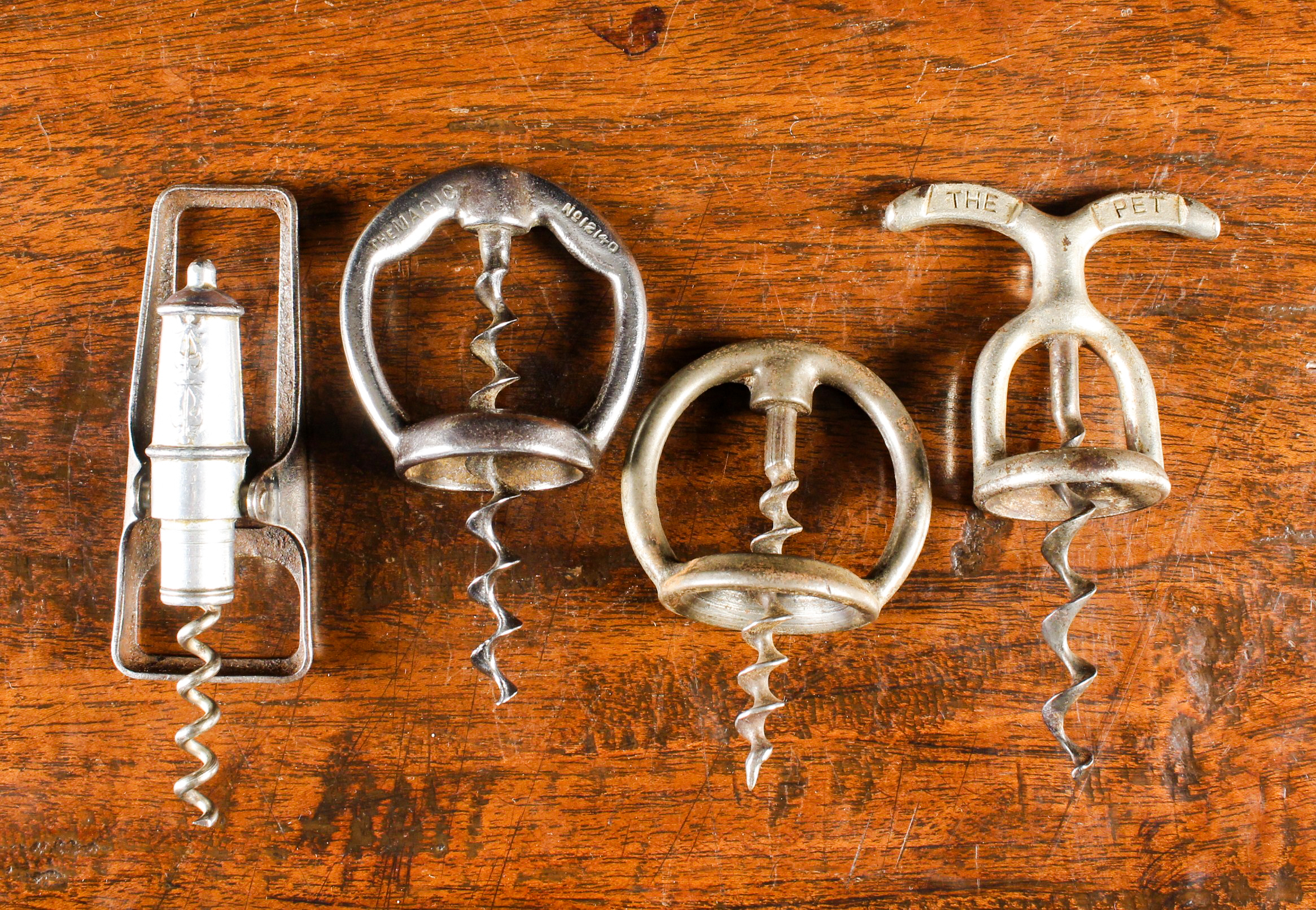 Four Corkscrews: Two English Partial Pullers;