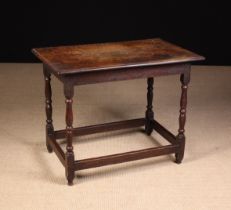 A Late 17th/Early 18th Century Joined Oak Side Table.