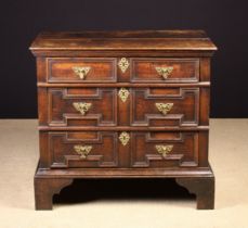 A Small Late 17th Century & Later Moulded Oak Chest of Drawers.