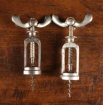 Two German Framed BODEGA 2 Corkscrews; Ernst Scharff's German Patent No. 113367 of August 29, 1899.