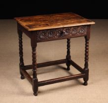 A Small 17th Century Oak Side Table.