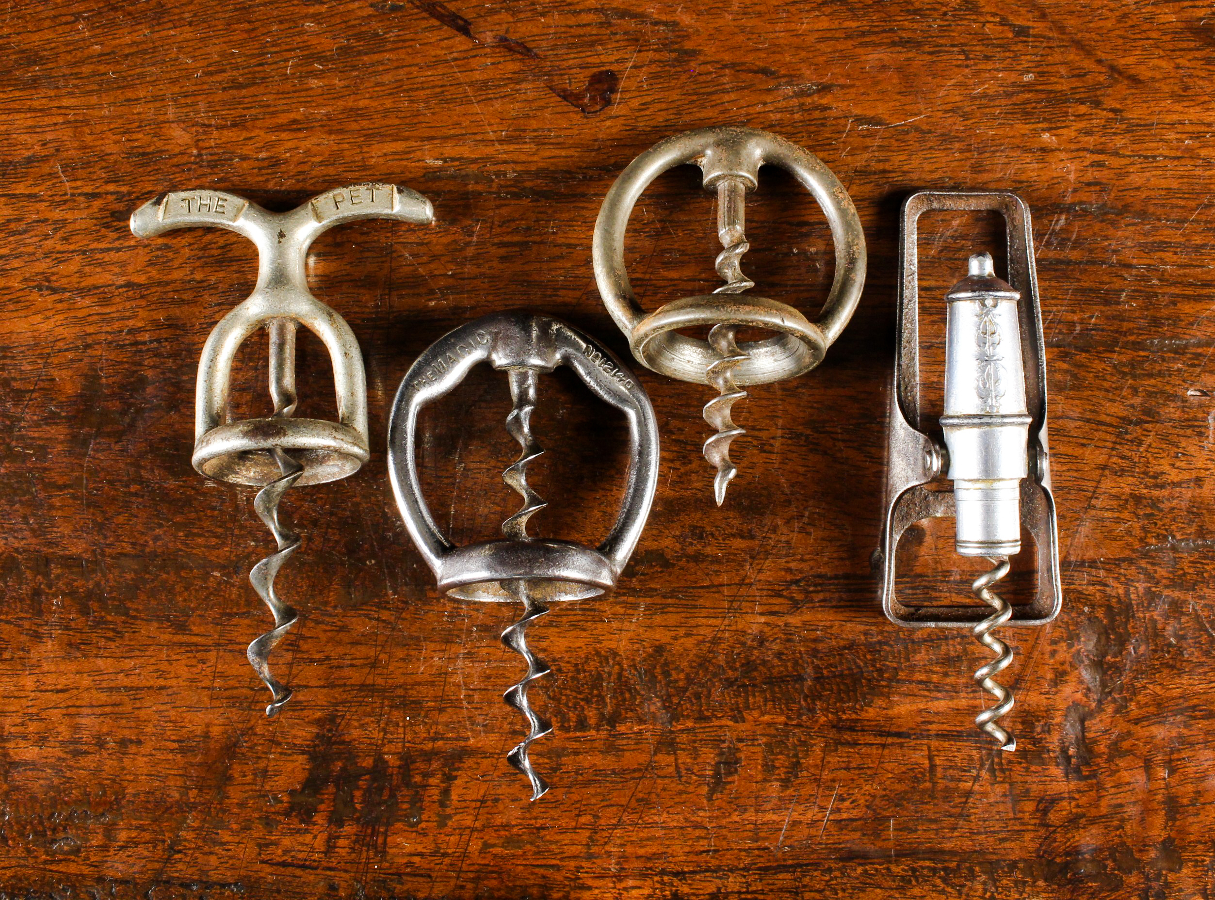 Four Corkscrews: Two English Partial Pullers; - Image 2 of 2