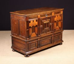 A Late 17th Century Oak & Fruitwood Mule Chest.