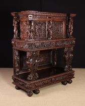 A Fabulous Quality 16th Century French Walnut Dressoir attributed to Huges Sambin (1520-1601).