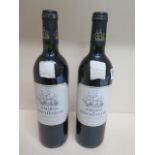 Two bottles of 1999 Amiral de Beychevelle Saint-Julien red wine 13% vol