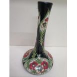 A Moorcroft Rachel Bishop single stem vase - Height 24cm - in good condition