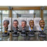 Five Guinness Pocket Pundit sporting figures - Jimmy Hill x 1 John Motson x 2 and John Barnes x