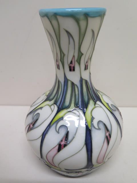 A Moorcroft signed Emma Bossons vase - Height 18cm - good condition - Image 2 of 3