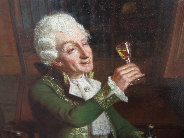 J W Chapman oil on canvas portrait of an 18th century gentleman signed and dated 1880 in a gilt - Image 3 of 5