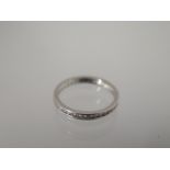 A platinum diamond eternity ring set with 38 stones assessed colour F/G, clarity VS1/VS2 - total