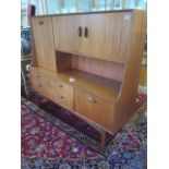 A G Plan Brasilia sideboard - Height 135cm x Width 152cm x Depth 44cm - small stains but generally