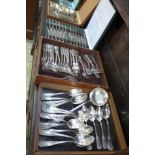 Assorted plated French cutlery