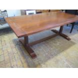 An ex John Lewis refectory table - Height 76cnx 210cm x 100cm