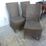 Three modern Lloyd Loom chairs retailing at £265 each