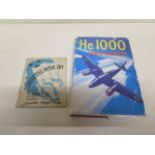 He 1000 book by Ernst Heinkel and a Silhouettes in the Sky booklet with Scientific Height Finder