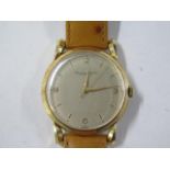 An 18ct yellow gold International Watch Company Schaffhausen manual wind gents wristwatch - case no.