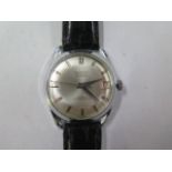 A Summit 25 Jewel Incabloc automatic gents wristwatch on leather strap - 35mm case - running,