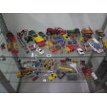 A collection of approx 70 diecast and plastic vehicles