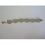 A 9ct yellow gold bracelet - Length 19cm - weight approx 22 grams - in good condition