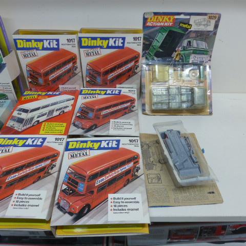 A collection of 12 unmade Dinky Toy kits and a part fit - some wear to covers and plastic - Image 2 of 5