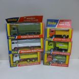 Dinky Toys - 2 Foden trucks/lorries 668 and 432, two Johnston road sweepers 449, a Ford tipper truck