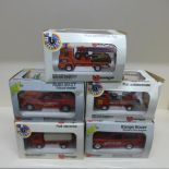 A collection of 28 boxed Corgi Classics buses and vans and a Hedingham model vehicle