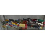 A collection of diecast vehicles including Dinky - approx 40 - all playworn some repaints