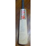 A Stuart Surridge signed cricket bat England 1979 and Essex 1980