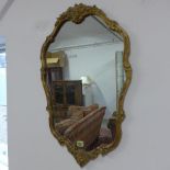 An ornate wall mirror - Height 73cm x Width 45cm