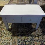 A modern painted coffee table with two drawers - Width 90cm