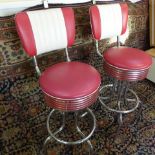A pair of Bel Air retro bar stools