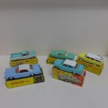 Five Dinky toys American cars all boxed - Holden Special Edition 196, Buick Riviera 57/001,