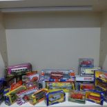 A collection of Corgi, Solido, Dinky and EFE and other boxed diecast vehicles 22 in total - all