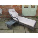 A new Maze Rattan Florida sun lounger with a drinks table - cheapest internet prince £279 - boxed