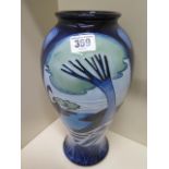 A large Moorcroft Knypersley pattern vase 2003 - Height 31cm - in good condition